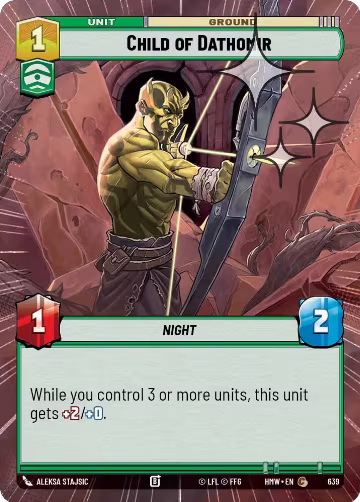 Child of Dathomir (Hyperspace Foil) (639), Homeworlds — Star Wars card price