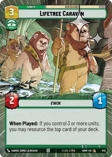 Lifetree Caravan (Hyperspace Foil) (646), Homeworlds — Star Wars card price