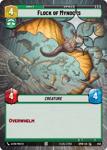 Flock of Mynocks (Hyperspace Foil) (649), Homeworlds — Star Wars card price