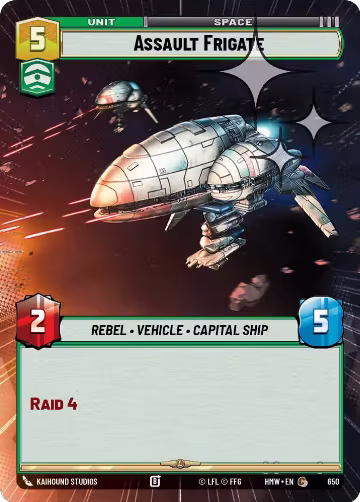Assault Frigate (Hyperspace Foil) (650), Homeworlds — Star Wars card price