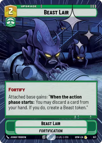 Beast Lair (Hyperspace Foil) (657), Homeworlds — Star Wars card price