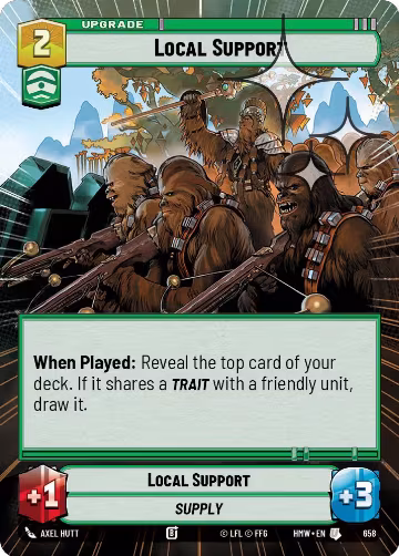 Local Support (Hyperspace Foil) (658), Homeworlds — Star Wars card price