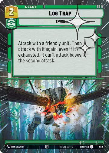 Log Trap (Hyperspace Foil) (659), Homeworlds — Star Wars card price