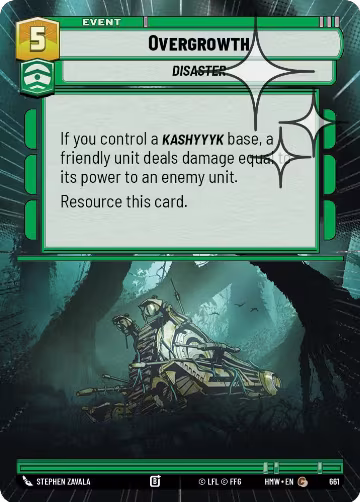 Overgrowth (Hyperspace Foil) (661), Homeworlds — Star Wars card price