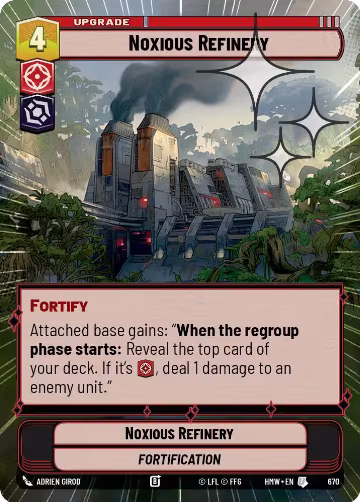 Noxious Refinery (Hyperspace Foil) (670), Homeworlds — Star Wars card price