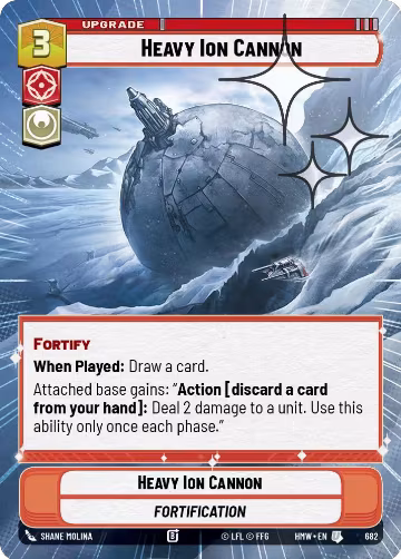 Heavy Ion Cannon (Hyperspace Foil) (682), Homeworlds — Star Wars card price