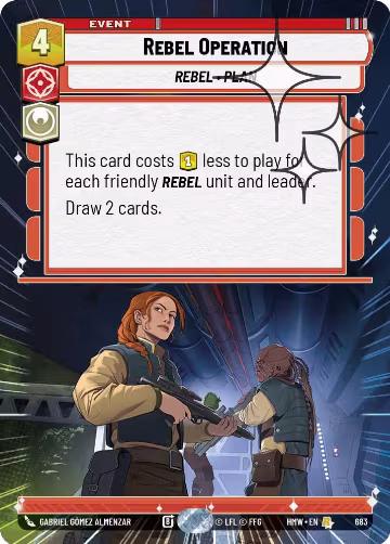 Rebel Operation (Hyperspace Foil) (683), Homeworlds — Star Wars card price
