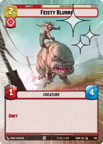 Feisty Blurrg (Hyperspace Foil) (689), Homeworlds — Star Wars card price