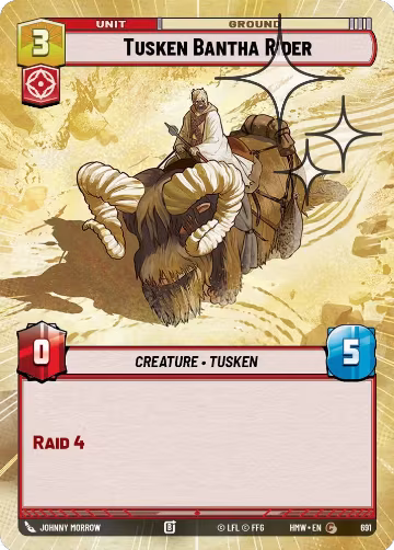 Tusken Bantha Rider (Hyperspace Foil) (691), Homeworlds — Star Wars card price