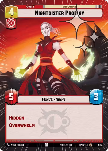 Nightsister Prodigy (Hyperspace Foil) (693), Homeworlds — Star Wars card price
