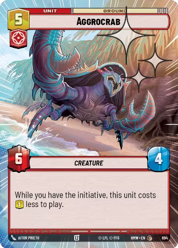 Aggrocrab (Hyperspace Foil) (694), Homeworlds — Star Wars card price