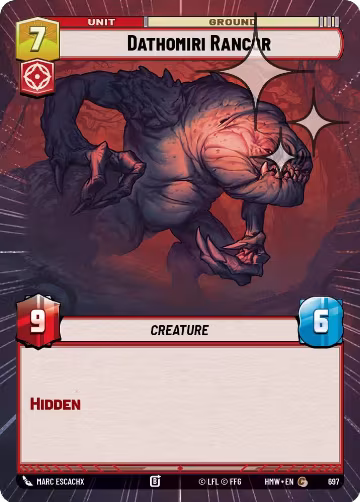 Dathomiri Rancor (Hyperspace Foil) (697), Homeworlds — Star Wars card price