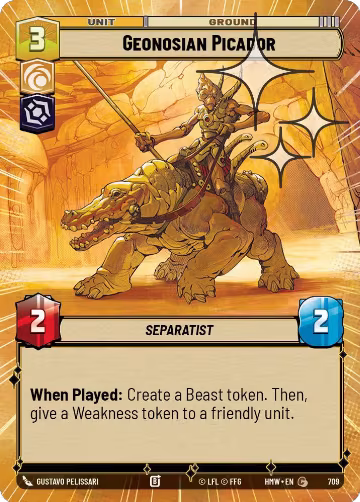 Geonosian Picador (Hyperspace Foil) (709), Homeworlds — Star Wars card price