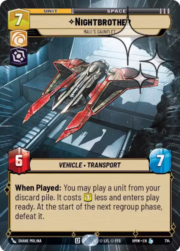 Nightbrother - Maul's Gauntlet (Hyperspace Foil) (714), Homeworlds — Star Wars card price