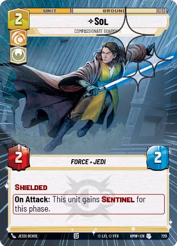 Sol - Compassionate Guardian (Hyperspace Foil) (720), Homeworlds — Star Wars card price
