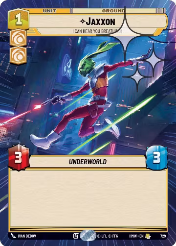 Jaxxon - I Can Hear You Breathing! (Hyperspace Foil) (729), Homeworlds — Star Wars card price