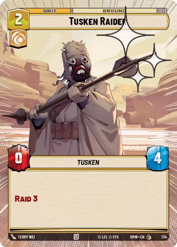 Tusken Raider (Hyperspace Foil) (734), Homeworlds — Star Wars card price