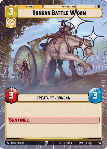 Gungan Battle Wagon (Hyperspace Foil) (736), Homeworlds — Star Wars card price