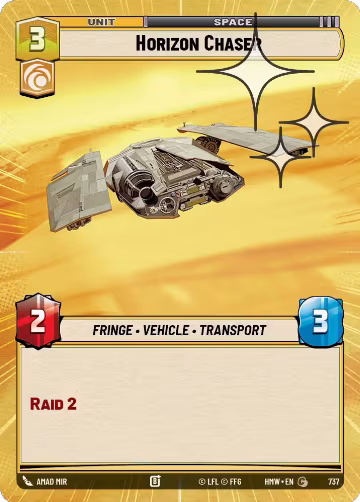 Horizon Chaser (Hyperspace Foil) (737), Homeworlds — Star Wars card price