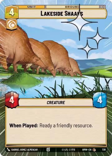 Lakeside Shaaks (Hyperspace Foil) (738), Homeworlds — Star Wars card price