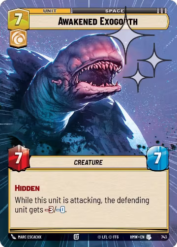 Awakened Exogorth (Hyperspace Foil) (743), Homeworlds — Star Wars card price