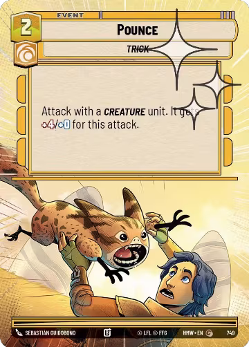 Pounce (Hyperspace Foil) (749), Homeworlds — Star Wars card price