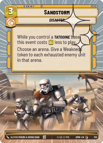 Sandstorm (Hyperspace Foil) (750), Homeworlds — Star Wars card price