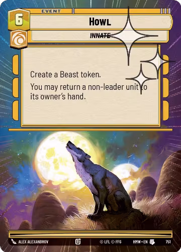 Howl (Hyperspace Foil) (751), Homeworlds — Star Wars card price