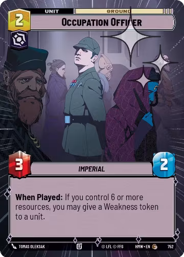Occupation Officer (Hyperspace Foil) (752), Homeworlds — Star Wars card price