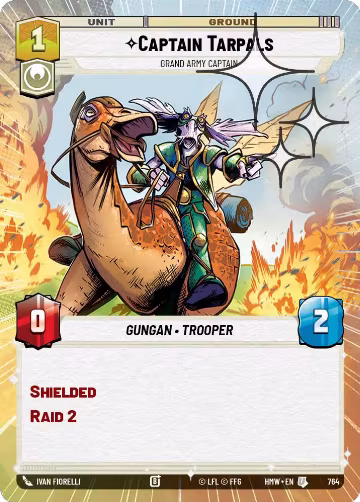 Captain Tarpals - Grand Army Captain (Hyperspace Foil) (764), Homeworlds — Star Wars card price