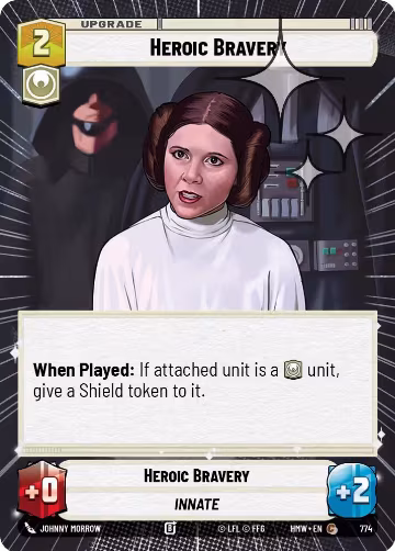 Heroic Bravery (Hyperspace Foil) (774), Homeworlds — Star Wars card price