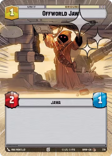 Offworld Jawa (Hyperspace Foil) (778), Homeworlds — Star Wars card price