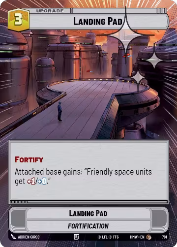 Landing Pad (Hyperspace Foil) (781), Homeworlds — Star Wars card price