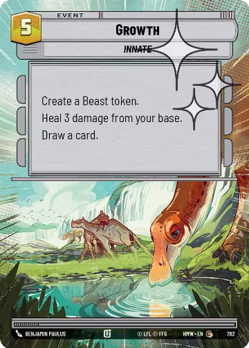 Growth (Hyperspace Foil) (782), Homeworlds — Star Wars card price