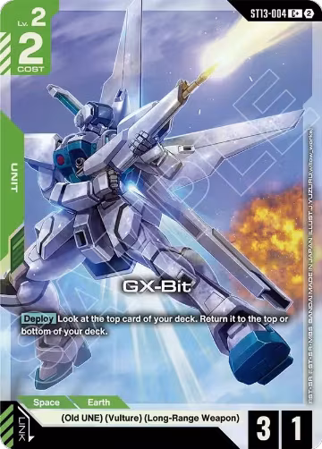 GX-Bit (C+) (ST13-004), Starter Deck 13: Silent Barrage — Gundam card price