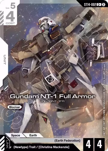 Gundam NT-1 Full Armor (C+) (ST14-002), Starter Deck 14: Heavy Dominion — Gundam card price
