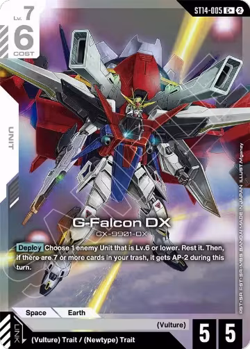 G-Falcon DX (C+) (ST14-005), Starter Deck 14: Heavy Dominion — Gundam card price