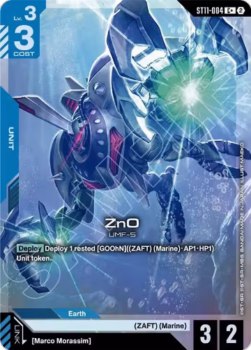 ZnO (C+) (ST11-004), Starter Deck 11: Aquatic Assault — Gundam card price
