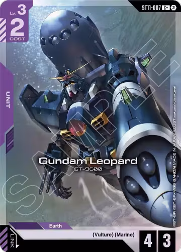 Gundam Leopard (C+) (ST11-007), Starter Deck 11: Aquatic Assault — Gundam card price