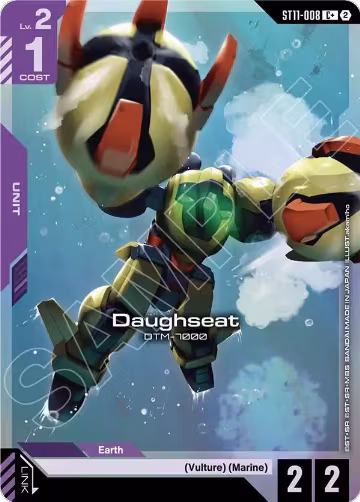 Daughseat (C+) (ST11-008), Starter Deck 11: Aquatic Assault — Gundam card price
