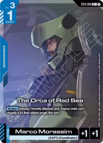 The Orca of Red Sea (C+) (ST11-014), Starter Deck 11: Aquatic Assault — Gundam card price