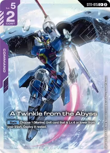 A Twinkle from the Abyss (C+) (ST11-015), Starter Deck 11: Aquatic Assault — Gundam card price