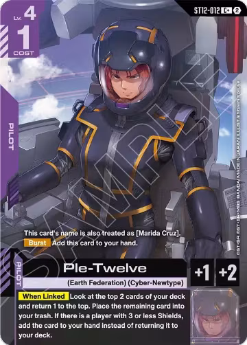 Ple-Twelve (C+) (ST12-012), Starter Deck 12: Raging Onslaught — Gundam card price