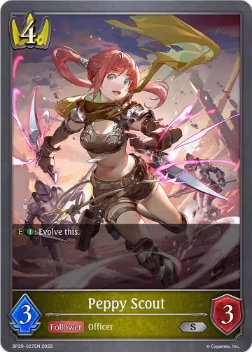 Peppy Scout (BP20-027EN), Omens and Heirs — Shadowverse card price