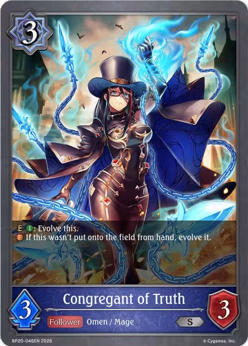 Congregant of Truth (BP20-046EN), Omens and Heirs — Shadowverse card price