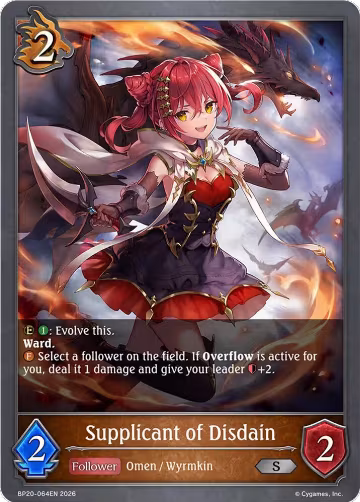 Supplicant of Disdain (BP20-064EN), Omens and Heirs — Shadowverse card price