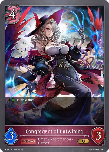 Congregant of Entwining (BP20-079EN), Omens and Heirs — Shadowverse card price