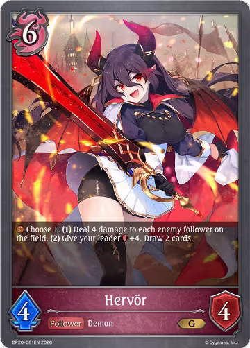 Hervor (BP20-081EN), Omens and Heirs — Shadowverse card price