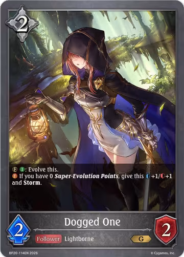 Dogged One (BP20-114EN), Omens and Heirs — Shadowverse card price