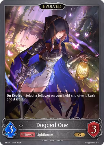Dogged One (Evolved) (BP20-115EN), Omens and Heirs — Shadowverse card price